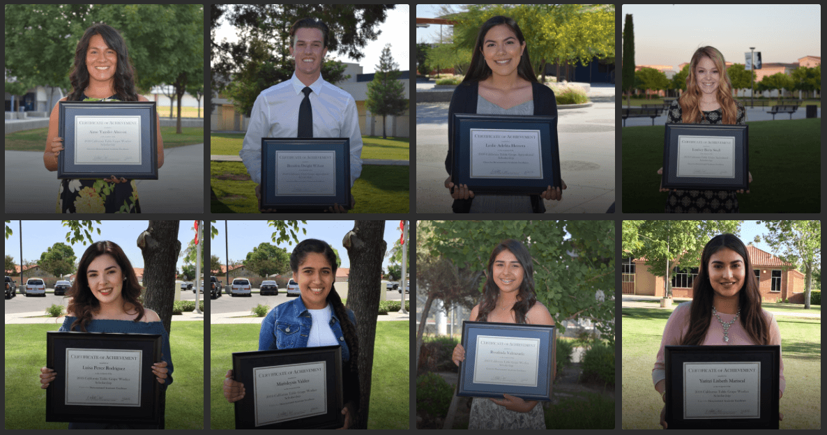 California Grape Growers Award Scholarships