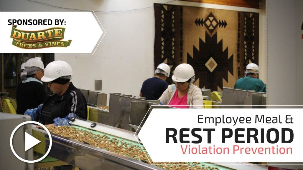 Employee Meal & Rest Period Violation Prevention (Farm Liability Series Part 1 of 3)