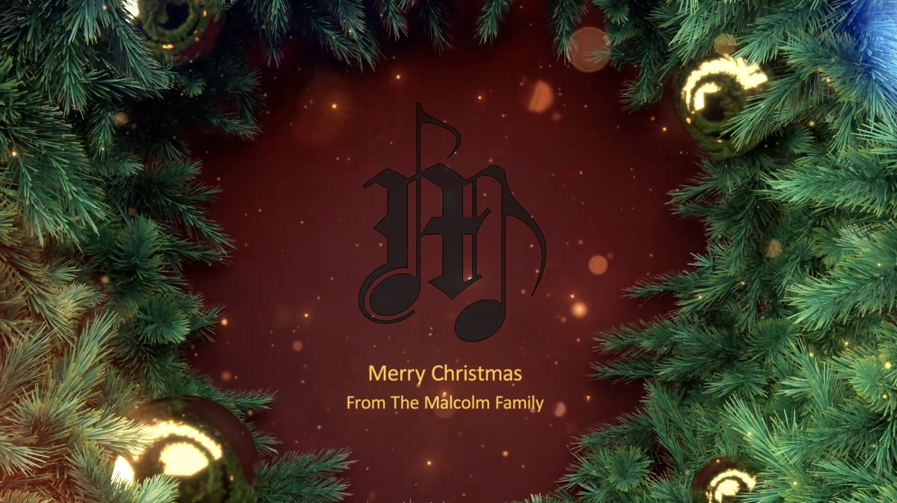 Merry Christmas from the Malcolm Family
