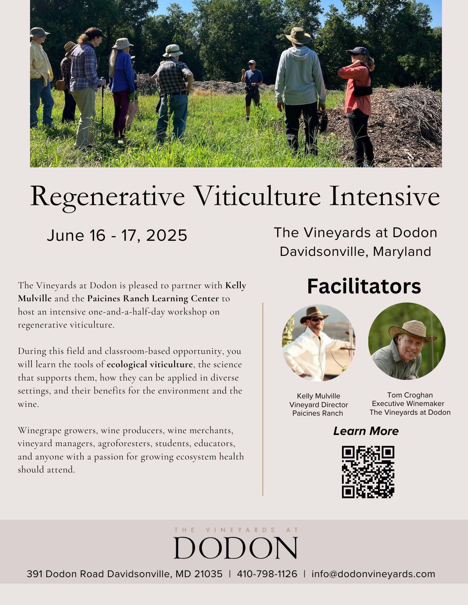 Regenerative Viticulture Intensive Workshop