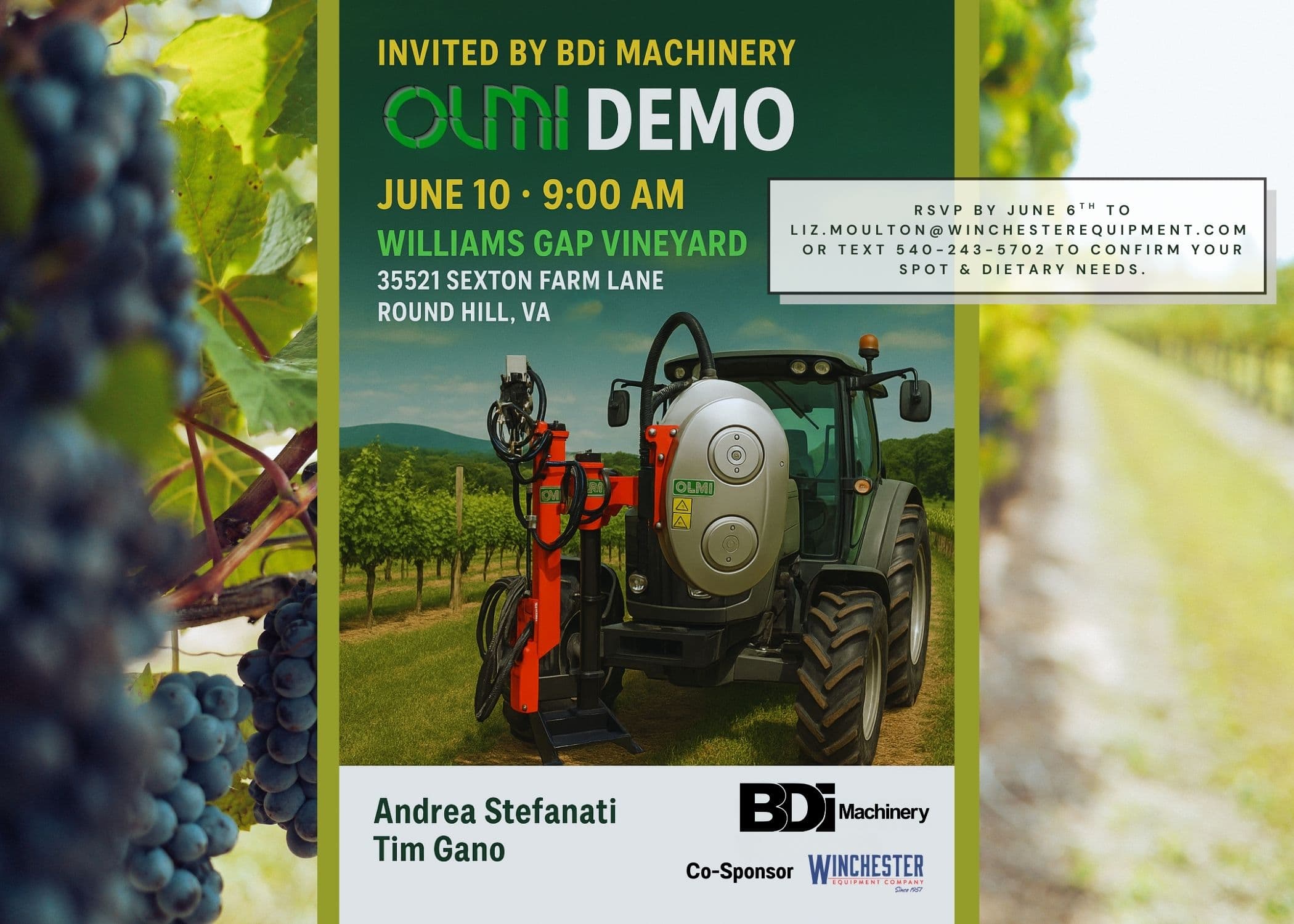 Hands-On Demonstration of the OLMI 430F Deleafer
