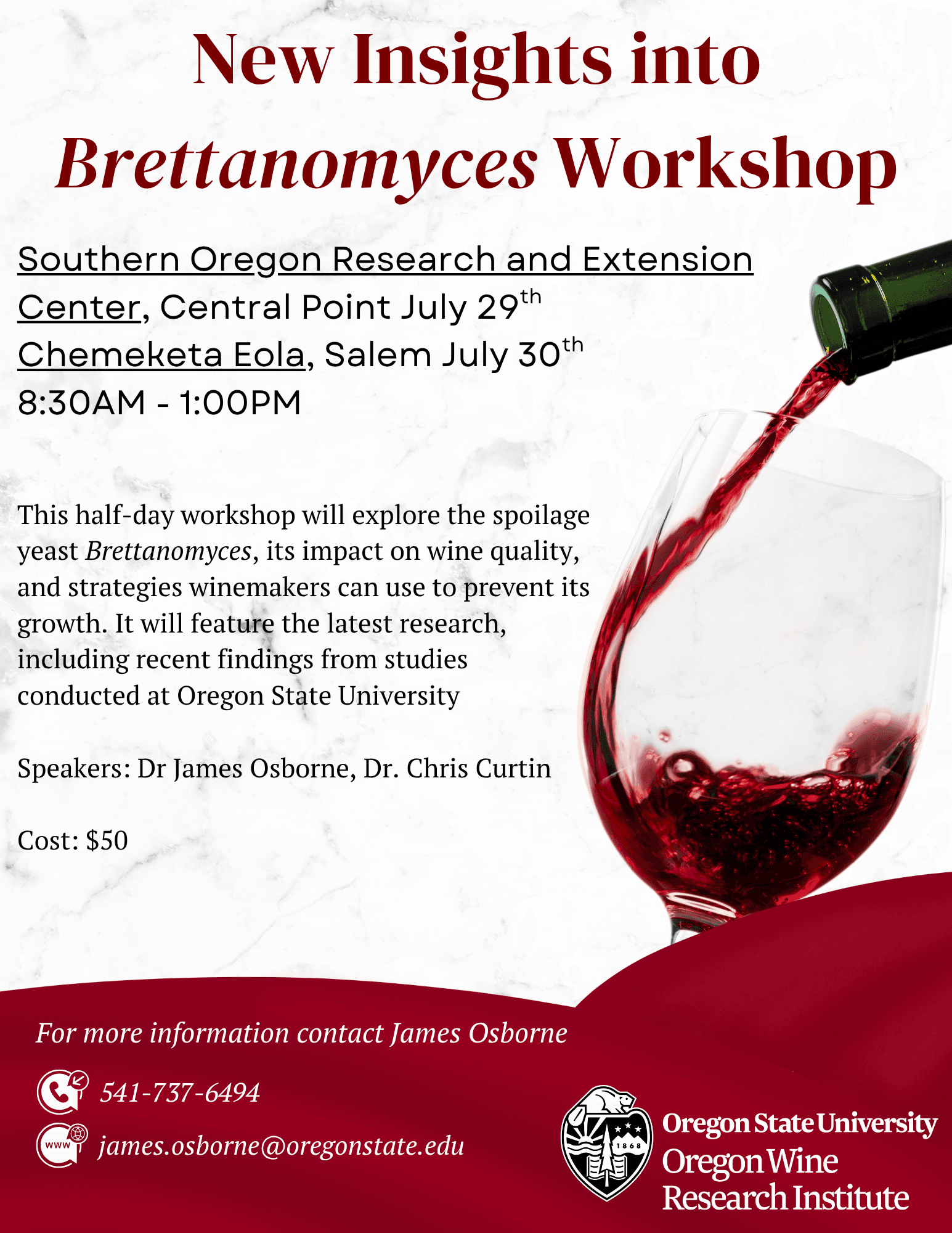 New Insights into Brettanomyces Workshop