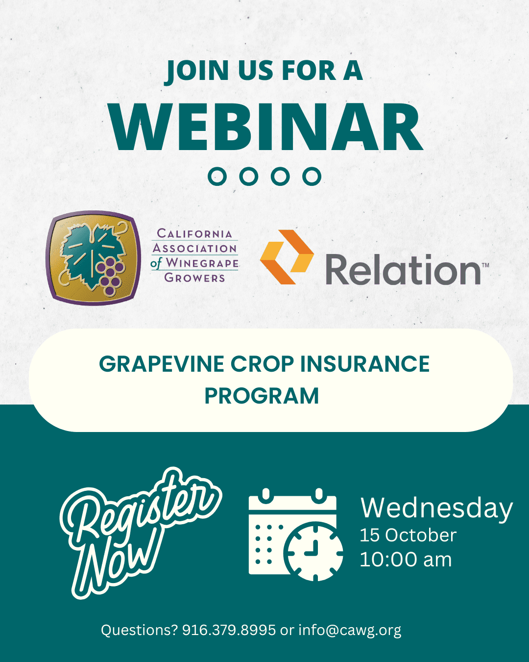 Grapevine Crop Insurance Program Webinar
