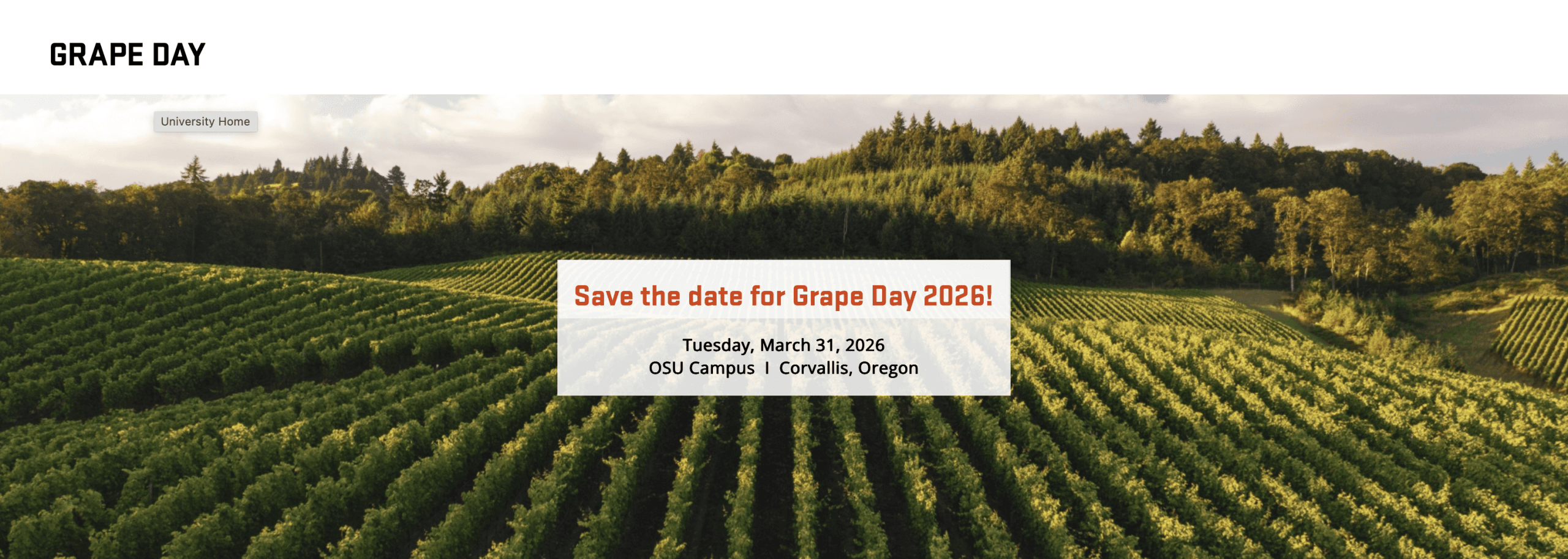 Oregon Wine Research Institute Grape Day 2026