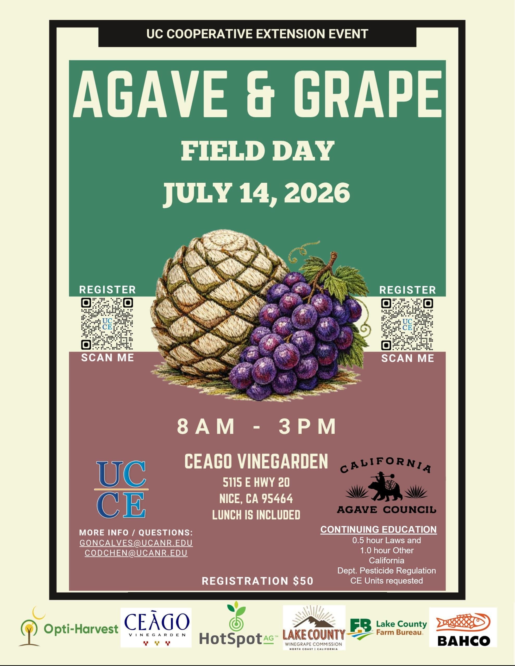 UCCE Agave & Grape Field Day