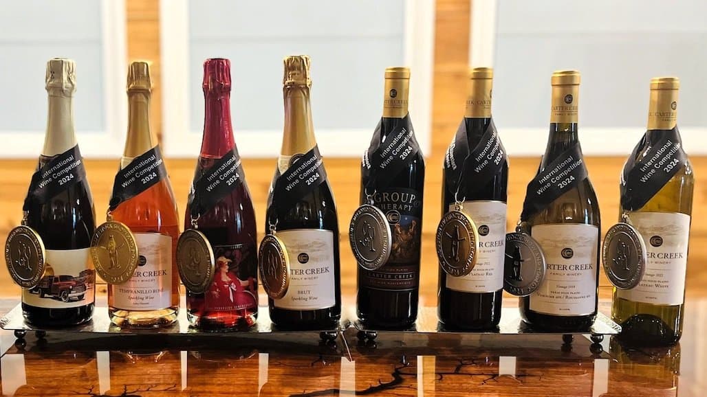 Carter Creek Winery Garners Eight Awards, Dominating International Wine Competition
