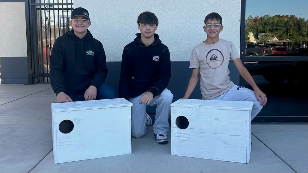 CAWG Distributes 168 Owl Boxes to Grape Growers Across California