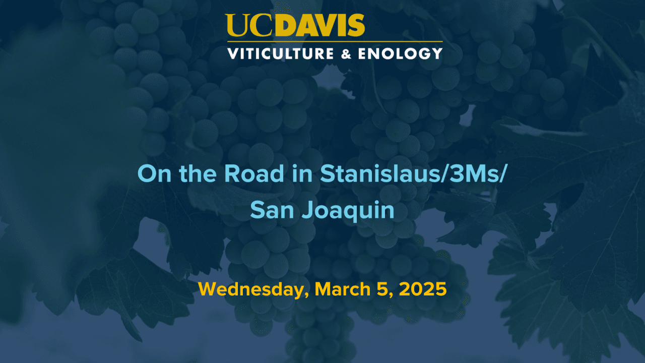 On the Road in Stanislaus/3Ms/San Joaquin (CANCELLED)
