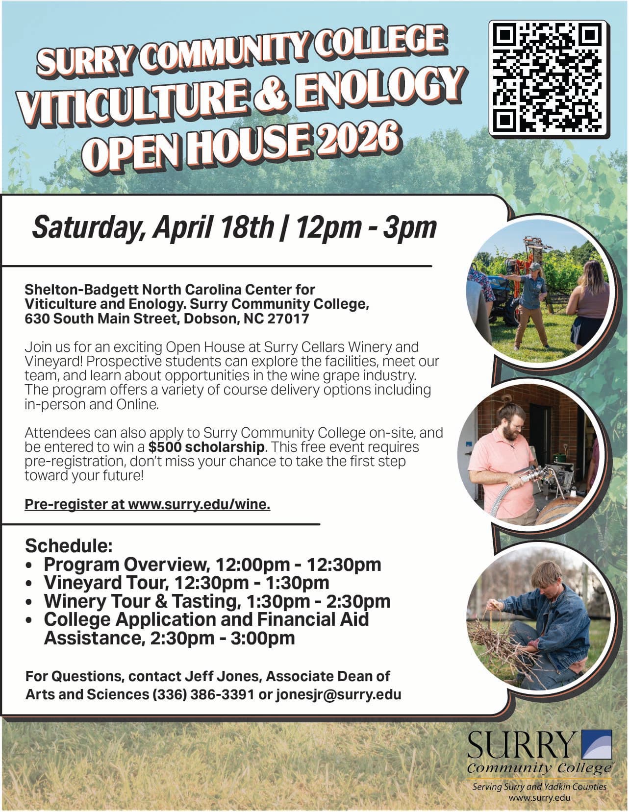 Surry Community College Viticulture & Enology Open House 2026